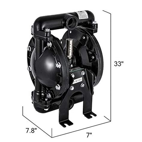 Happybuy Air Operated Double Diaphragm Pump 1 Inch Inlet Outlet