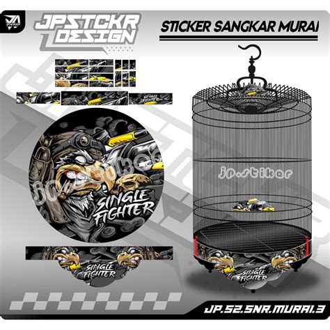 Jual Sticker Decal Sangkar Murai Batu Stiker Ebod Radja Bnr Setiker