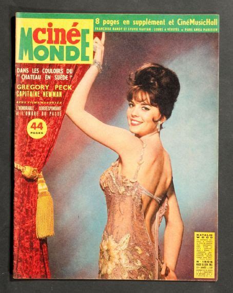 Natalie Wood Cinemonde Magazine France 18 June 1963 Natalie