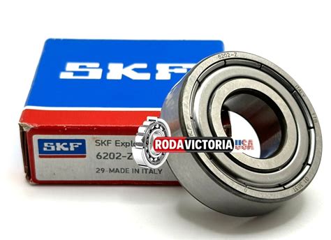 SKF 6202 Z Deep Groove Ball Bearing Metal Shielded 15x35x11 Mm