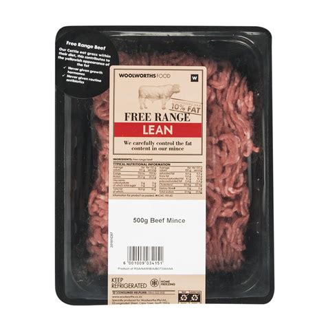 Free Range Lean Beef Mince 500 G Za