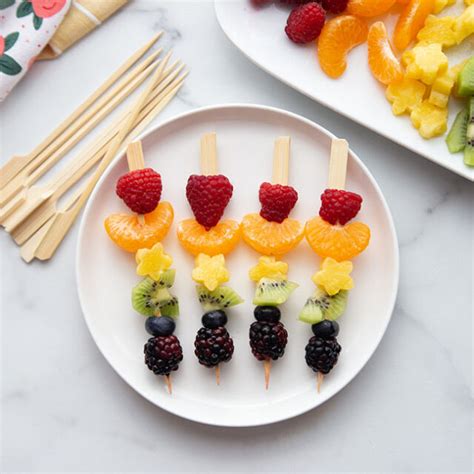 fruit skewers   ideas  kids