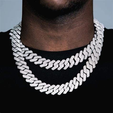 HipHop Collar De Cadena De Eslabones Cubanos Para Hombre Y Mujer Joya