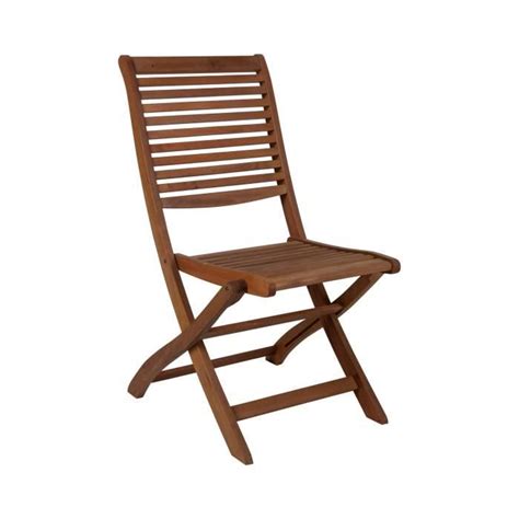 Dmora Chaise Pliante En Bois Coloris Marron X X Cm