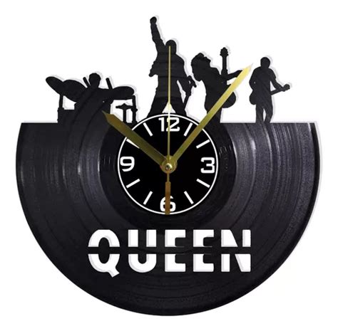 Reloj Pared Disco Vinilo Acetato Decoración Queen 01 Mu094 Meses sin