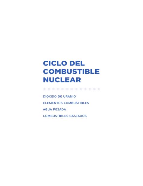 Ciclo Del Combustible Nuclear