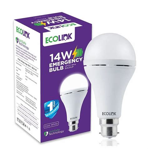 Cool White Ecolink W Led Emergency Bulb At Rs Piece In Udaipur