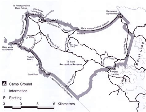 Cape Reinga Coastal Walkway Map - Cape Reinga New Zealand • mappery