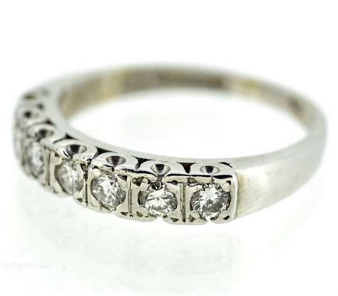 Antiques Atlas 18ct White Gold Diamond Half Eternity Ring