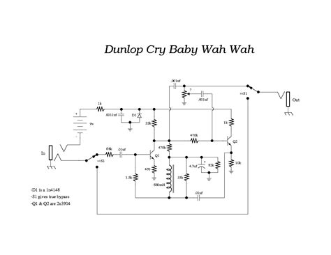 DUNLOP CRY-BABY WAH-WAH Service Manual download, schematics, eeprom, repair info for electronics ...