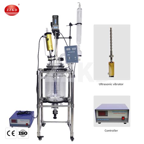 10L Jacketed Glass Reactors Vessel