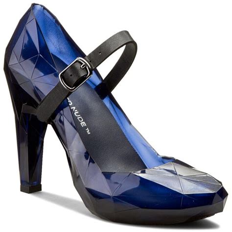 Zapatos Hasta El Tobillo United Nude Lo Res Pump Azul Marino