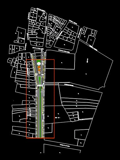 Propuesta Vial En AutoCAD Librería CAD