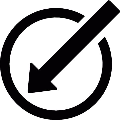 pointing    left corner vector svg icon svg repo