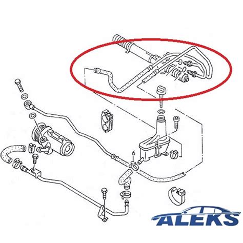 Rücklaufleitung Hydraulikschlauch Servoschlauch Für Vw Golf 3