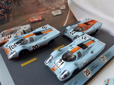 Scale Model Set Brumm Porsche K Lemans Jwa Gulf Team