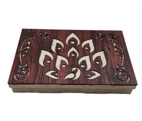 Polished Dark Brown Base 6 Partition MDF Gift Box At Rs 150 Piece In