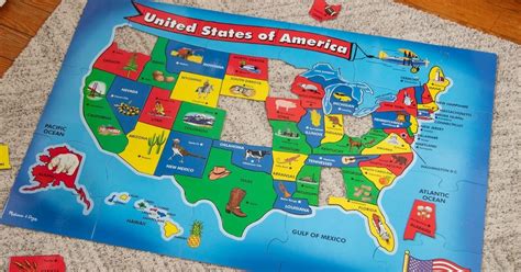 Melissa And Doug Usa Floor Puzzle Map Just 5 On Amazon Or Walmart Regularly 15