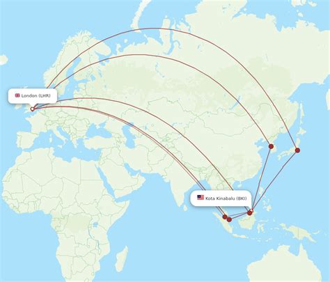 All Flight Routes From Kota Kinabalu To London Bki To Lhr Flight Routes