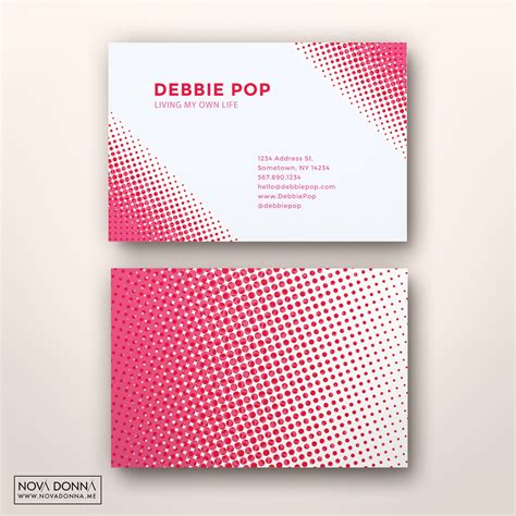 Business Card Templates Design Customizable Adobe Photoshop Format Pop