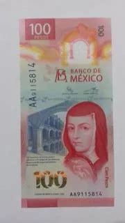 Billete De Pesos Sor Juana Ines De La Cruz Serie Aa Mercadolibre