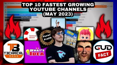 TOP 10 Fastest Growing YouTube Channels May 2023 YouTube