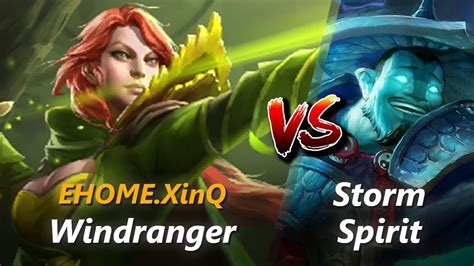 How To Windranger Mid Vs Storm Spirit Feat XinQ First 7 Minutes