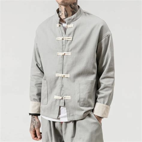 ABLE qipao Veste Kimono en Lin pour Homme Vêtements Traditionnels