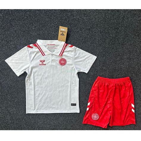 Camiseta Dinamarca Segunda Equipación 2024 Niño Kit LARS7