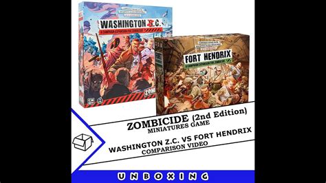 Zombicide 2E Washington Z C VS Fort Hendrix Campaign Expansions