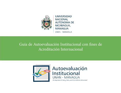 Pdf Gu A De Autoevaluaci N Institucional Con Fines De Consejo