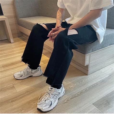 Quần jean ông rộng rách gối Q7 fom rộng unisex quần bò ống rộng hot trend 2022 chất đẹp giá