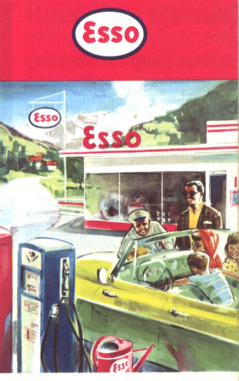 Les Stations Service Esso Dans Les Annees 1950