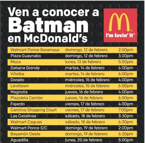 Ahorros Diarios Usando Cupones Batman En Mcdonald S