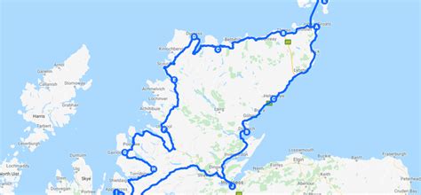 Itinerary for Driving the North Coast 500 - NC 500 Route in a Motorhome ...