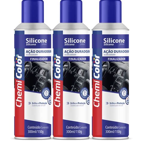 Silicone Spray Automotivo Chemicolor Restaurador P Painel De Carro