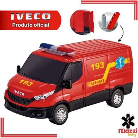 Carro Carrinho Iveco Daily Resgate Bombeiro Acessórios Submarino