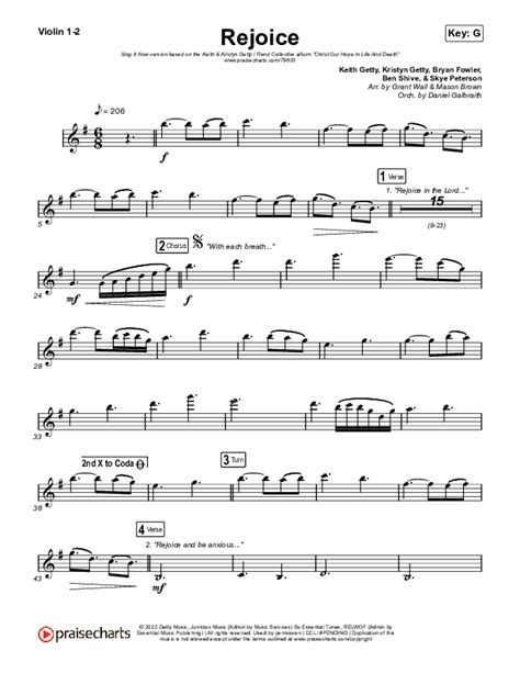 Rejoice Sing It Now Satb Violin Sheet Music Pdf Keith Kristyn