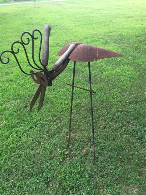 Handmade Fun By Me Metal Garden Art Metal Yard Art Metal Art