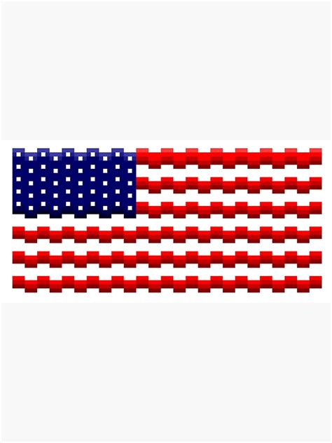 "8 Bit American Flag" Sticker for Sale by ConksCrafts | Redbubble