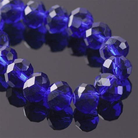 Mm Mm Mm Mm Mm Mm Roundelle Faceted Crystal Glass Pure Color