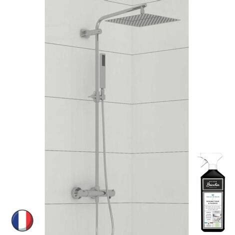 Colonne de douche thermostatique KINEDO Aquazen chromée nettoyant