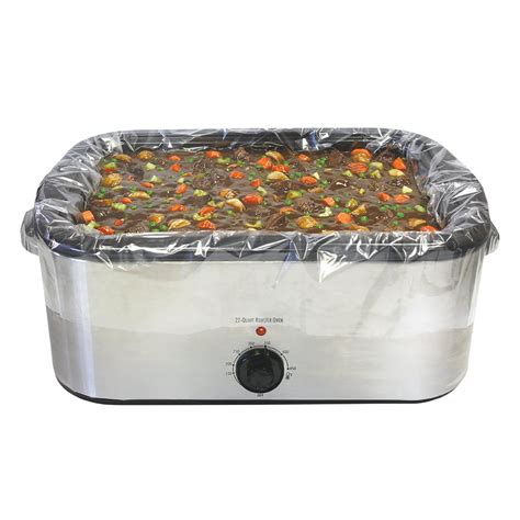 Pansaver Clear Electric Roaster Liners For Casseroles 42283 7 Pack 2