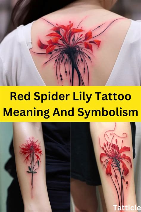 Red Spider Lily Tattoo Meaning And Symbolism Tatticle