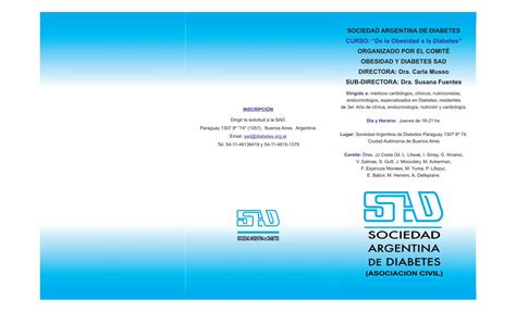 Pdf Sociedad Argentina De Diabetes Hospitalitaliano Org Ar Gasto