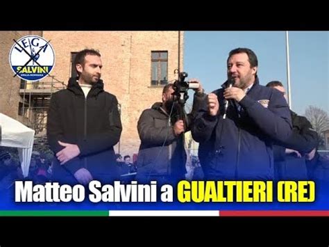 Matteo Salvini In Diretta Da Gualtieri Reggio Emilia Youtube