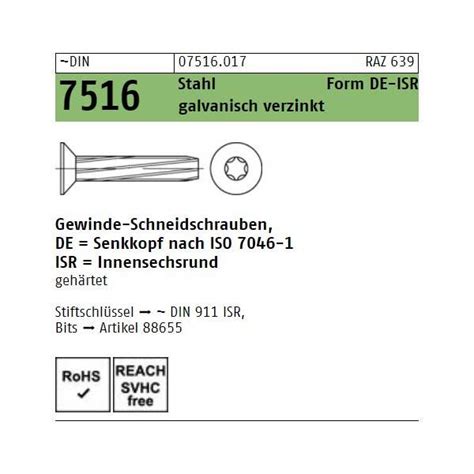 Schneidschrauben In Verschiedenen Abmessungen