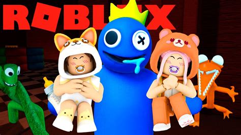 O Bicho Azul Bab O Tem Dois Beb S Roblox Rainbow Friends Youtube