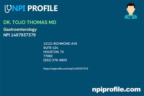 Dr Tojo Thomas Md Npi 1497937379 Internal Medicine In Houston Tx