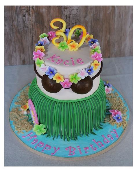 Hawaiian Luau Cake Decorated Cake By MeMaw CakesDecor